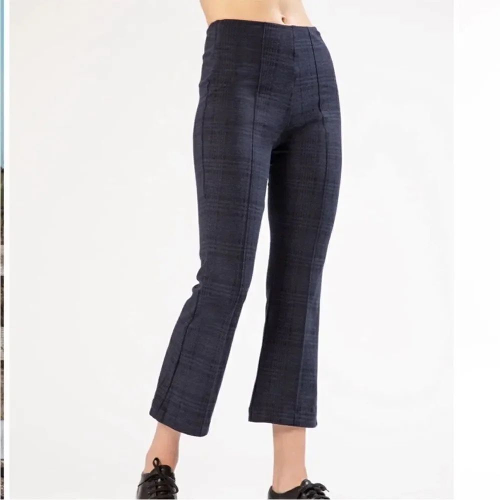 Ona By Yoon Chung Madison Flare In Navy Pull-On Contemporary Pants Event Office